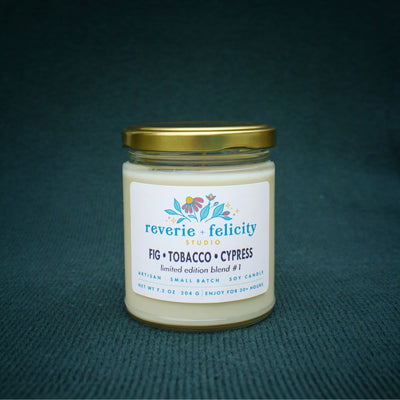 Limited Edition Candle #1: Fig • Tobacco • Cypress