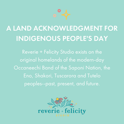 Land Acknowledgement for Indigenous People's Day
