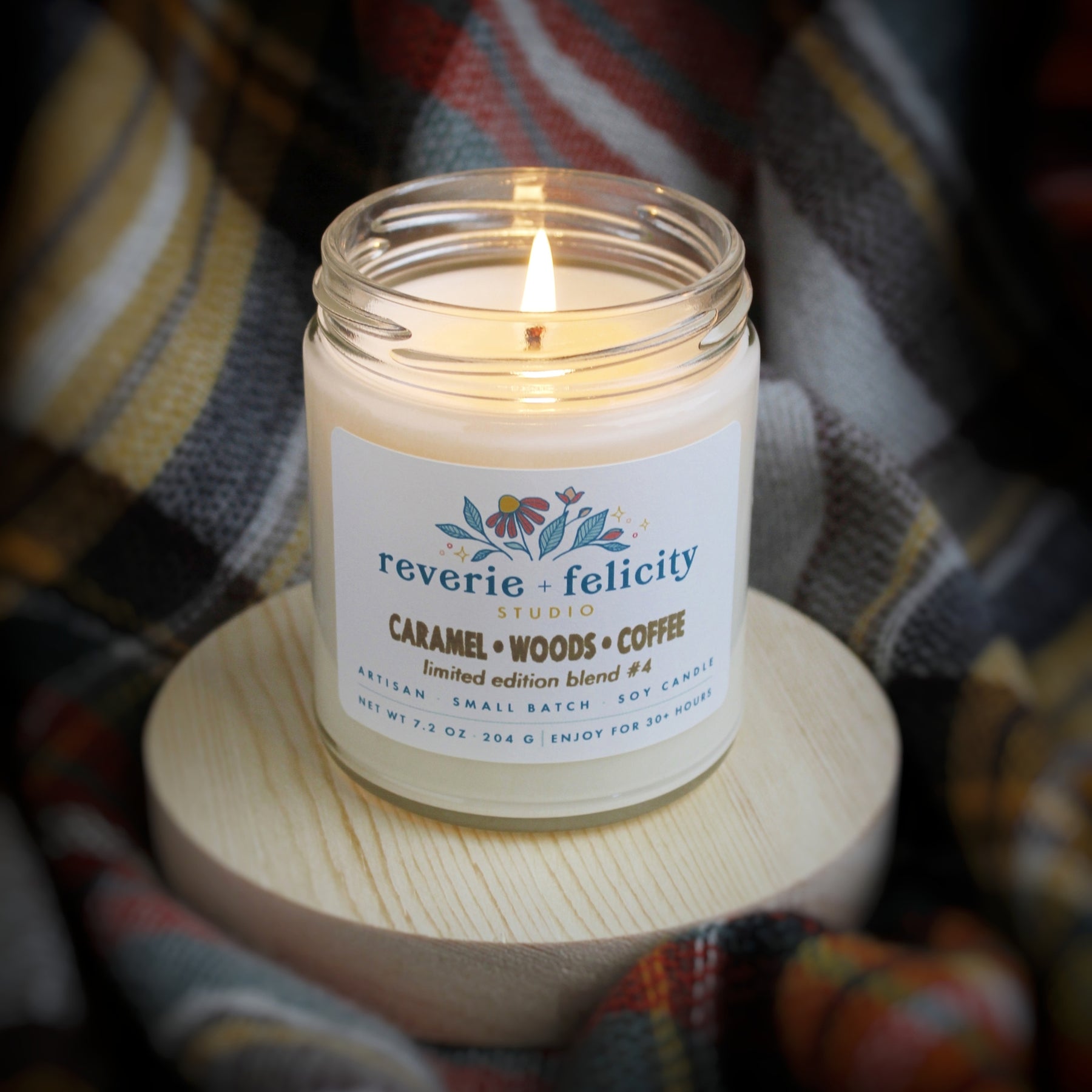 Limited Edition #4 - Caramel • Woods • Coffee Classic Soy Wax Candle –  Reverie + Felicity Studio